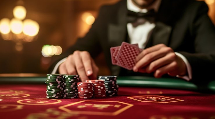 Ilustrasi suasana komunitas game online yang bertanggung jawab dan profesional